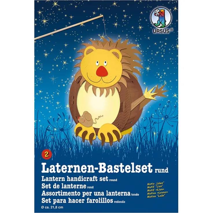 URSUS Laternen-Bastelset rund "Löwe"