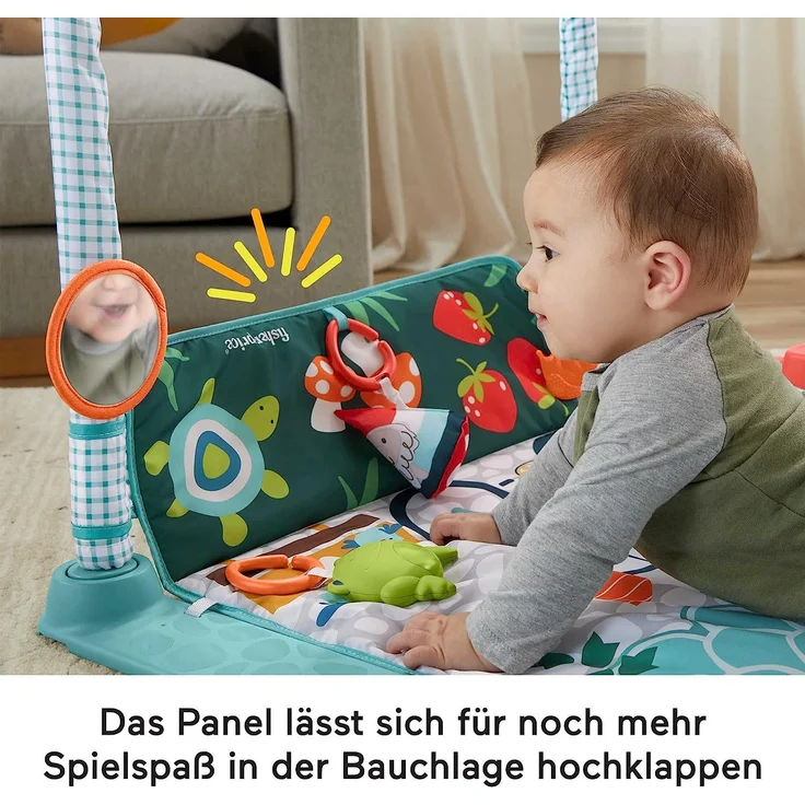 Mattel HJK45 Fisher-Price 3-in-1 Kleines Ferienhaus Spieldecke – Bild 4