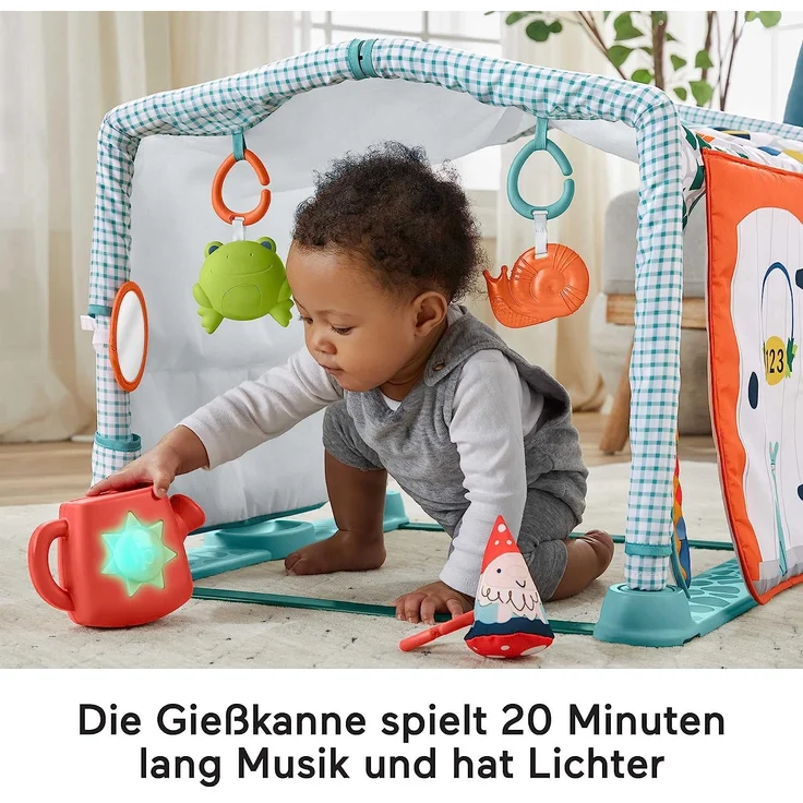 Mattel HJK45 Fisher-Price 3-in-1 Kleines Ferienhaus Spieldecke – Bild 5