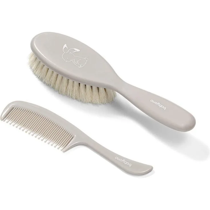 Babyono Baby brush and comb gray rabbit Baby Ono