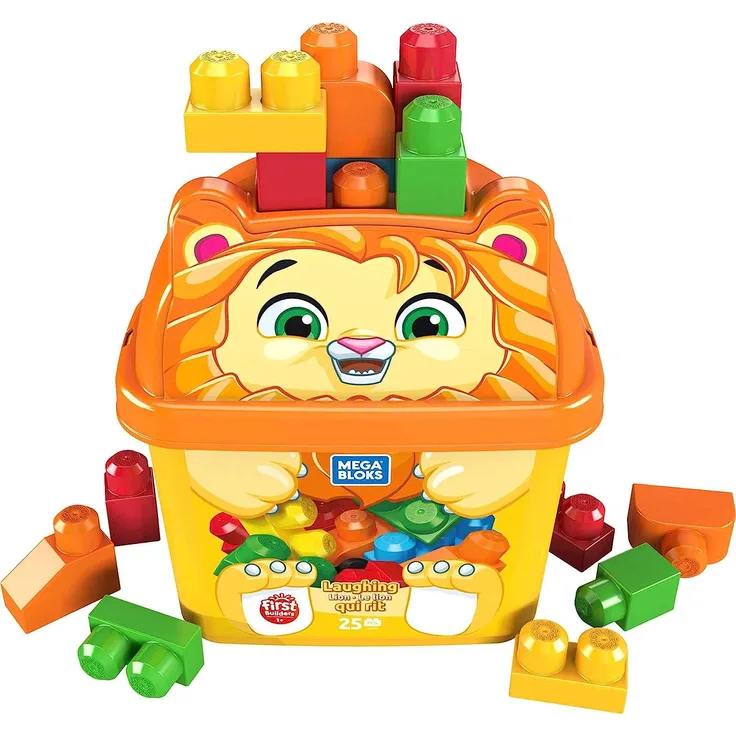 Mega Bloks GPG20 - Mega Bloks Löwe Bausteinbox (25 Teile), Spielzeug ab 1 Jahren