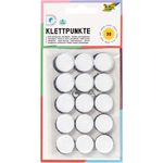 folia 2301 - Klettpunkte selbstklebend, Klettverschluss, ca. 2 cm Durchmesser, 30 Stück