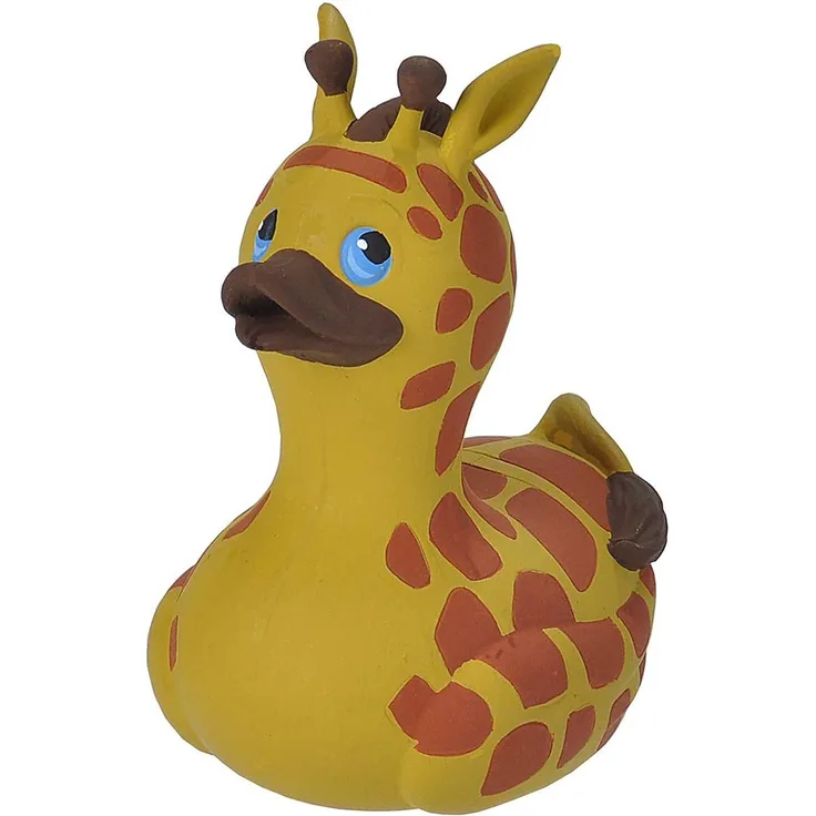 Wild Republic gummiente Giraffe junior 10 cm gelb/braun