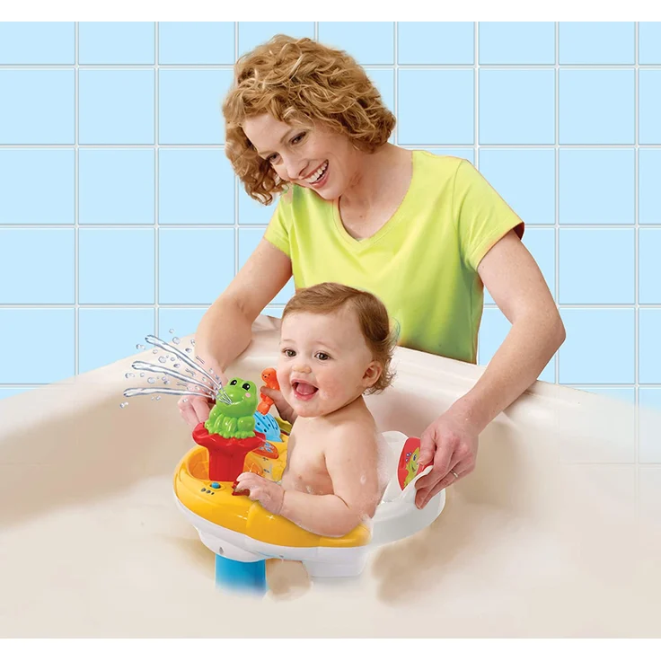 VTech Super Kindersitz 2-in-1 Baby Erstes Alter, Badespielzeug, 80-515405, mehrfarbig – Version FR – Bild 3