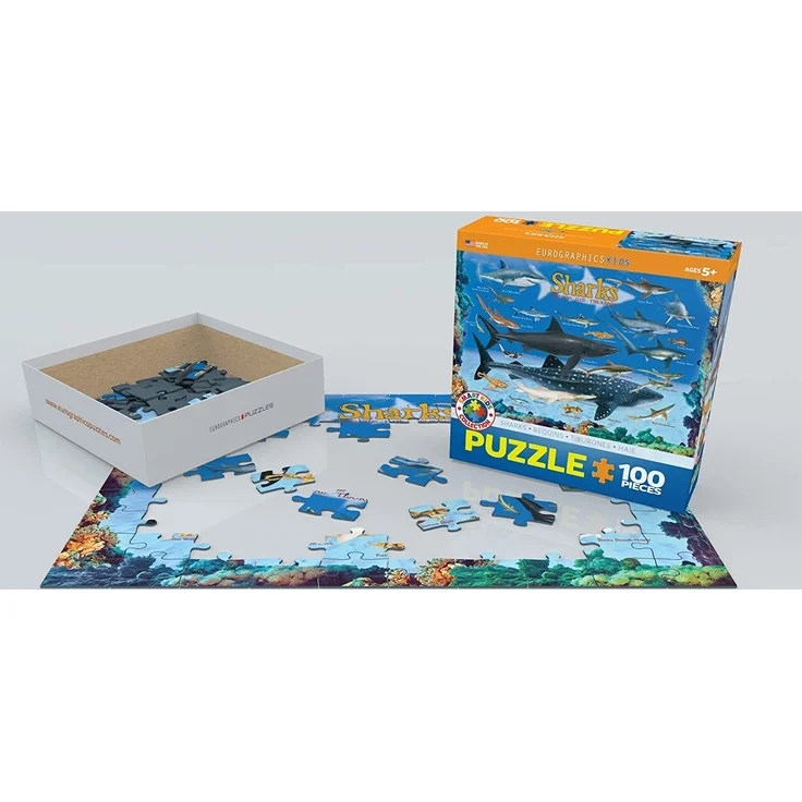 Sharks 100 Pieces Eurographics Kids 5+ - Preisvergleich – Bild 6