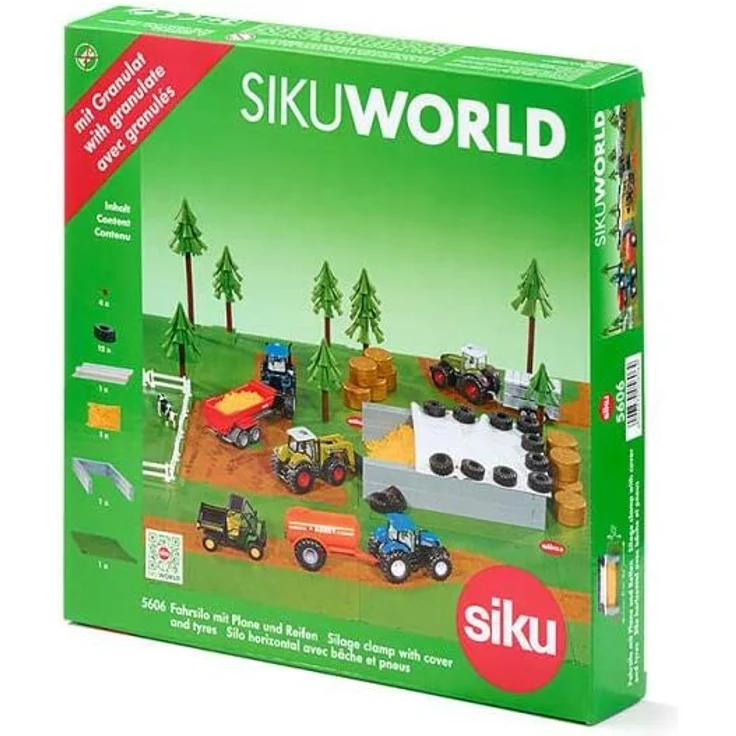 SIKU 5606 - Fahrsilo mit Plane, Reifen und Granulat, Kunststoff, Ideal für den Farmbereich, multicolor – Bild 7
