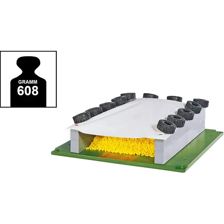 SIKU 5606 - Fahrsilo mit Plane, Reifen und Granulat, Kunststoff, Ideal für den Farmbereich, multicolor – Bild 4