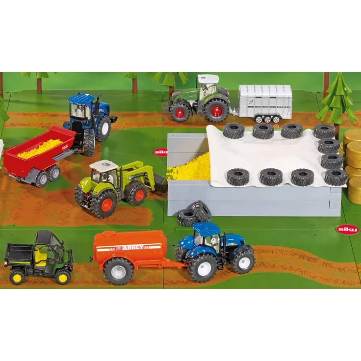 SIKU 5606 - Fahrsilo mit Plane, Reifen und Granulat, Kunststoff, Ideal für den Farmbereich, multicolor – Bild 6