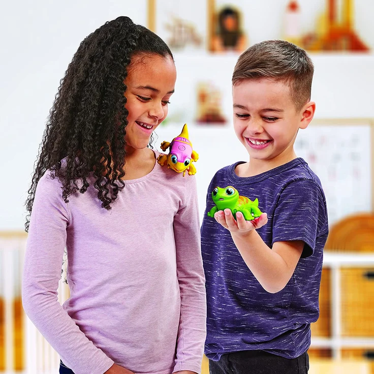 Goliath. Animagic Let's Go Gecko. Dein neuer Freund, der dich überall hinbegleitet. Gecko Spielzeug. Eidechse Spielzeug. Roboter Spielzeug. Interaktives Kuscheltier. Kinderspielzeug ab 5 Jahre – Bild 4