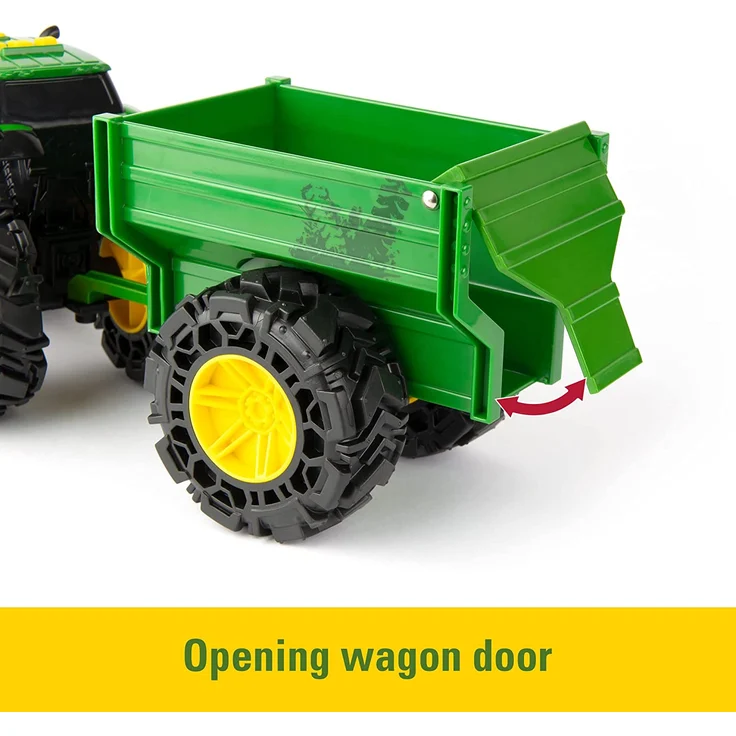 Tomy John Deere - Lights & Sounds Tractor with Wagon – Bild 5