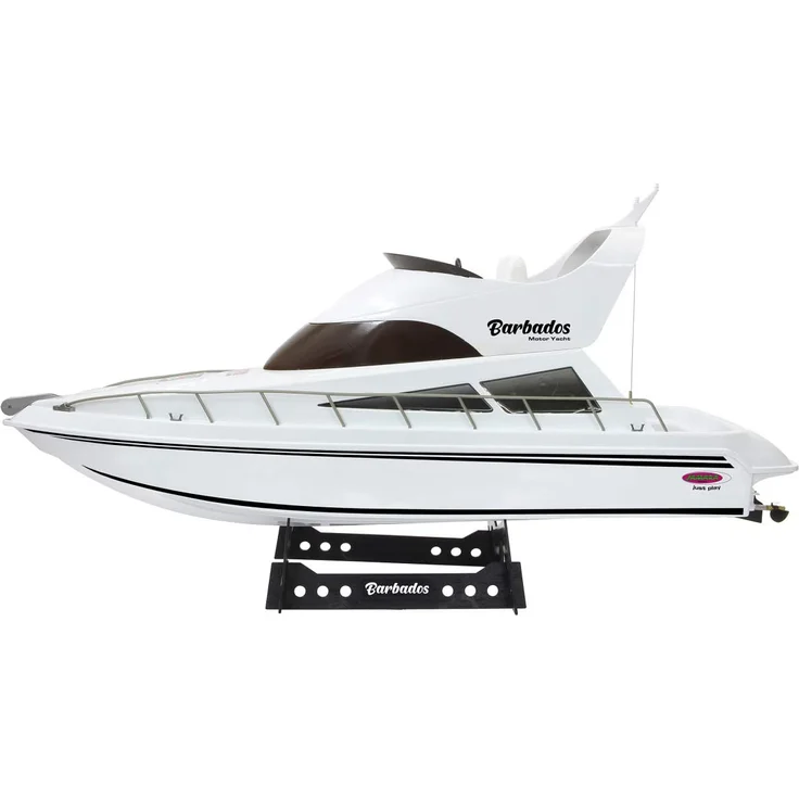 Jamara 040670 Barbados RC-Yacht 2,4Ghz-2 Antriebsmotoren, einfach zu steuern, Deckel mit Schnellverschluß, Trimmruder & Feintrimmung am Sender, weiß – Bild 5