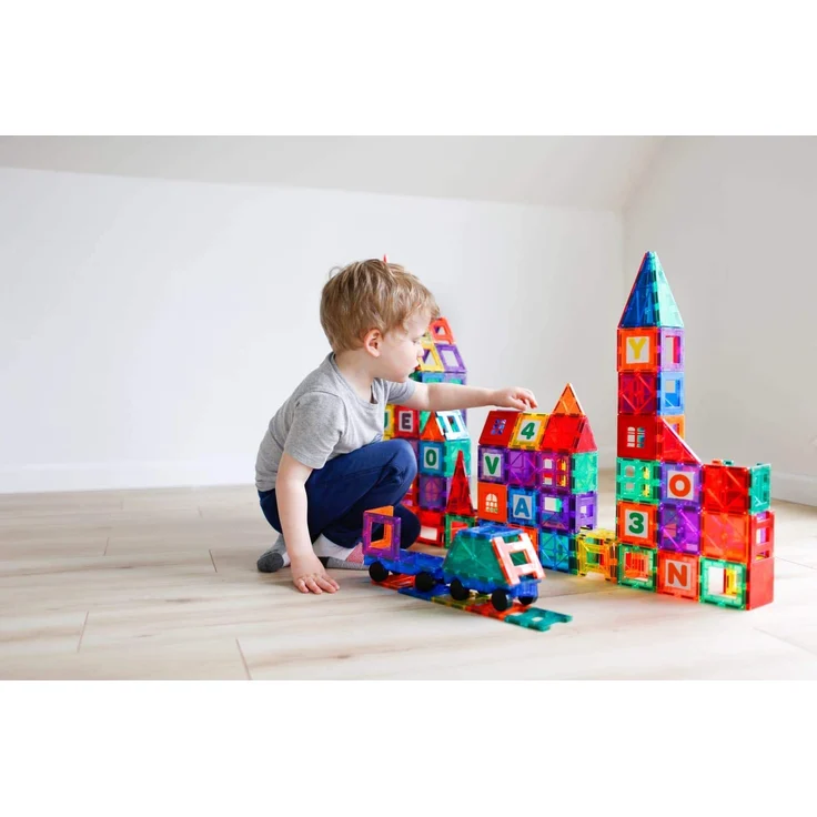 Playmags Magnetischer Baukasten (36 Stück Magnetic Fliesen Gebäude Set) – Bild 9