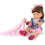 Götz 1918243 Maxy Aquini Roses Garden Badepuppe - Puppe mit braunen Haaren, braune Schlafaugen - 9-teiliges Set - 42 cm Mädchen-Babypuppe