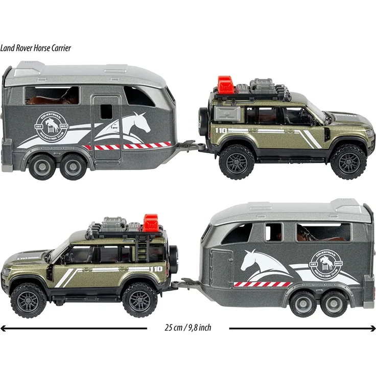 Majorette Land Rover with horse trailer toy vehicle – Bild 3