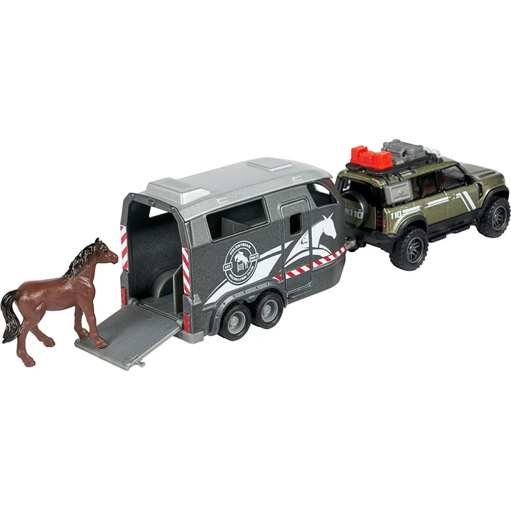 Majorette Land Rover with horse trailer toy vehicle – Bild 2