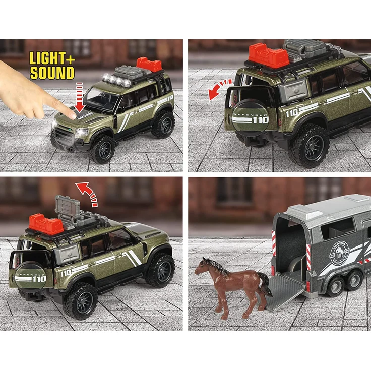 Majorette Land Rover with horse trailer toy vehicle – Bild 5