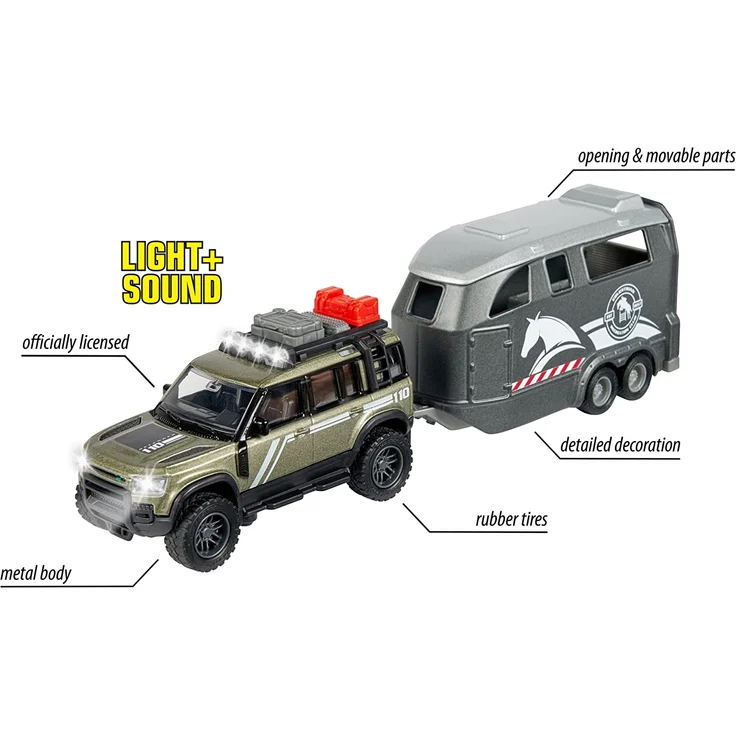 Majorette Land Rover with horse trailer toy vehicle – Bild 4