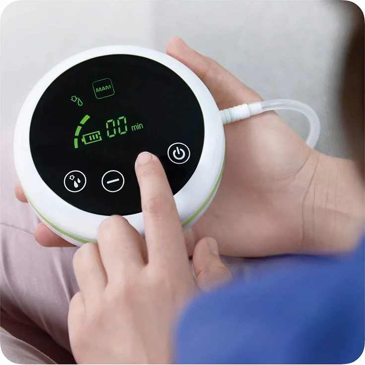 MAM Handmilchpumpe 2 in 1, Flexible Nutzung als Handmilchpumpe oder als Elektrische Milchpumpe, Grün – Bild 8