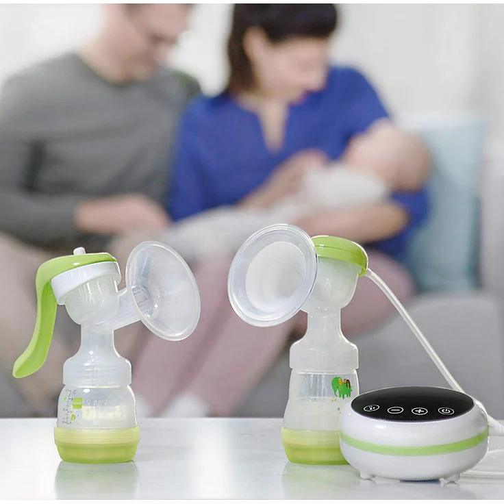 MAM Handmilchpumpe 2 in 1, Flexible Nutzung als Handmilchpumpe oder als Elektrische Milchpumpe, Grün – Bild 7