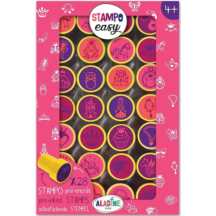 Aladine 03621 Stampo Easy Stempelset, Mehrfarbig