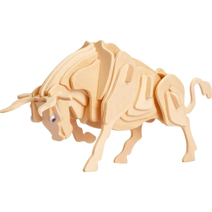 Eureka-Gepetto's Workshop 52473144 - Holzpuzzle-3D Stier