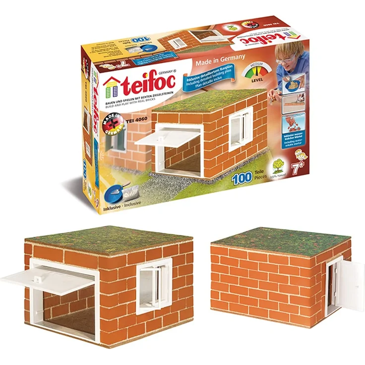 Teifoc TEI 4060 Bausatz "Garage" mit echten Ziegeln - Preisvergleich – Bild 4
