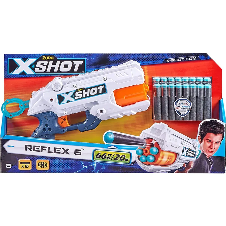 XSHOT Reflex 6 Flechtpistole aus Schaumstoff