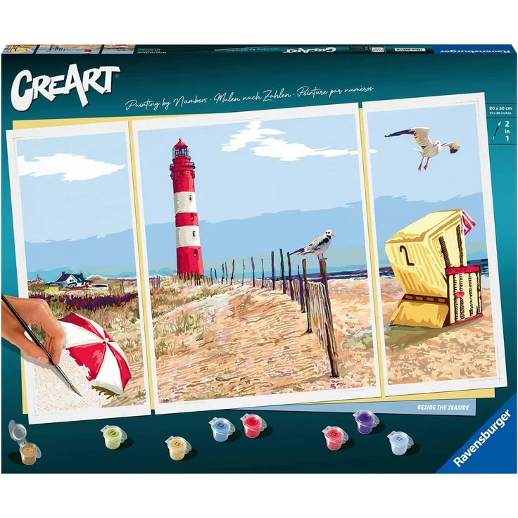 Ravensburger Malen nach Zahlen 20277 Beside the Seaside ab 14 Jahren – Bild 1