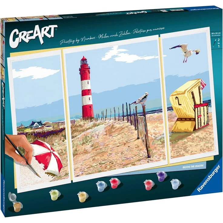 Ravensburger Malen nach Zahlen 20277 Beside the Seaside ab 14 Jahren – Bild 2