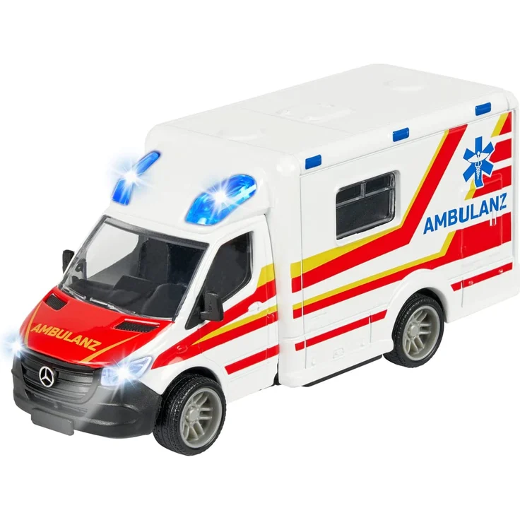 Majorette - Mercedes-Benz Sprinter Krankenwagen – Premium Modell, mit Licht & Sound – Bild 1