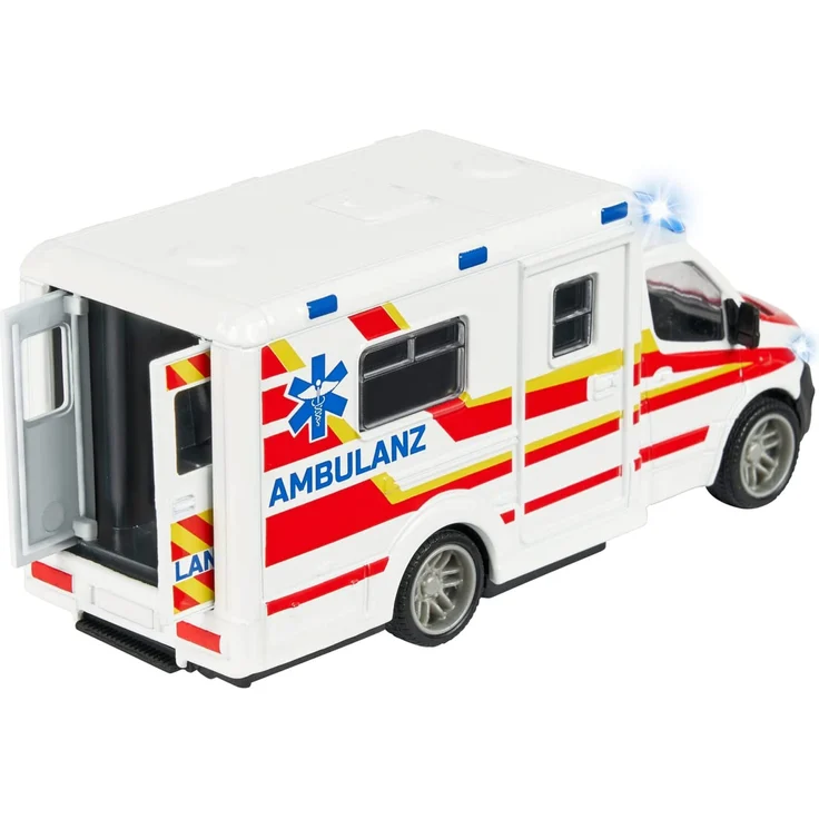 Majorette - Mercedes-Benz Sprinter Krankenwagen – Premium Modell, mit Licht & Sound – Bild 2