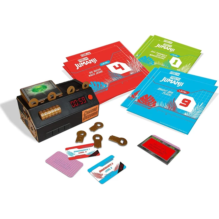 Noris 606101837 - Escape Room Jumanji (Family Edition) - Familien und Gesellschaftsspiel für Erwachsene und Kinder, inkl. 3 Fällen und Chrono Decoder, ab 10 Jahren – Bild 5