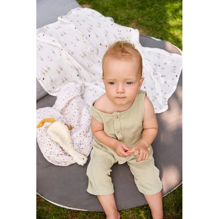 Laessig Tiny Farmer Explorer Flowers Swaddle 3 Stück Weiß off white – Bild 8