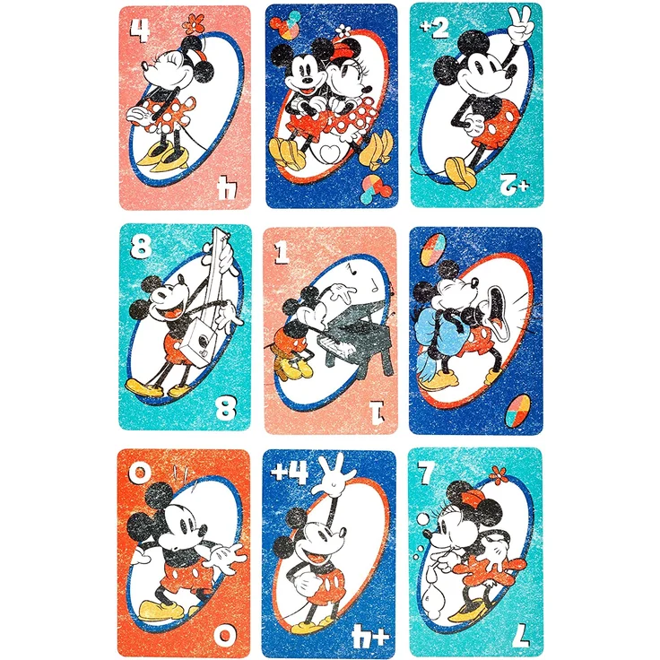 Mattel Games GGC32 - UNO Disney Micky Maus & seine Freunde Kartenspiel, geeignet für 2 - 10 Spieler, Kartenspiele und Kinderspiele ab 7 Jahren – Bild 4