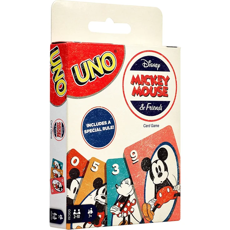 Mattel Games GGC32 - UNO Disney Micky Maus & seine Freunde Kartenspiel, geeignet für 2 - 10 Spieler, Kartenspiele und Kinderspiele ab 7 Jahren – Bild 6