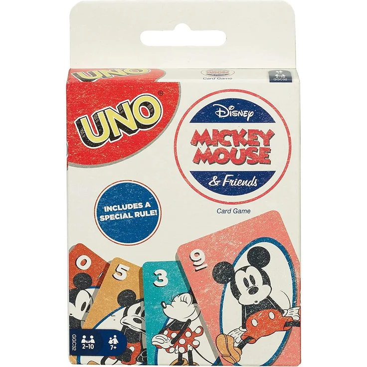 Mattel Games GGC32 - UNO Disney Micky Maus & seine Freunde Kartenspiel, geeignet für 2 - 10 Spieler, Kartenspiele und Kinderspiele ab 7 Jahren – Bild 2