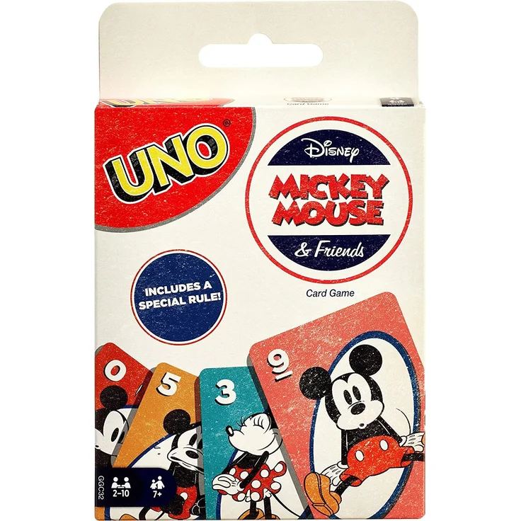 Mattel Games GGC32 - UNO Disney Micky Maus & seine Freunde Kartenspiel, geeignet für 2 - 10 Spieler, Kartenspiele und Kinderspiele ab 7 Jahren – Bild 5