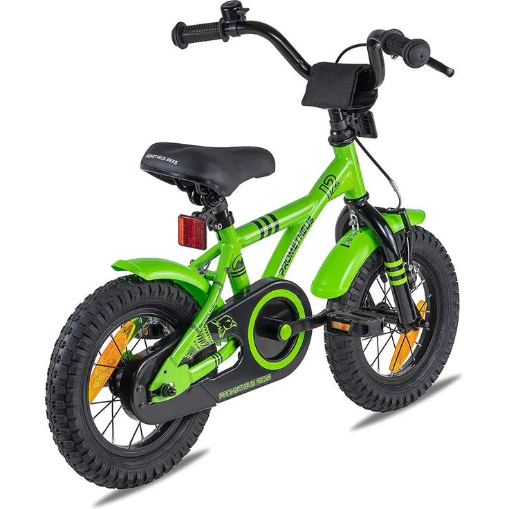 PROMETHEUS BICYCLES® GREEN HAWK Kinderfahrrad 12 , Grün & Schwarz ab 3 Jahre mit Stützräder – Bild 5