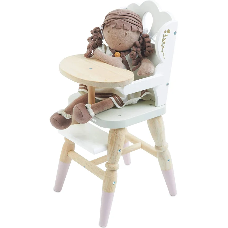 Le Toy Van TV601 Holzhochstuhl für Baby-Puppe und Plüschtiere, Puppenhochstuhl – Bild 3