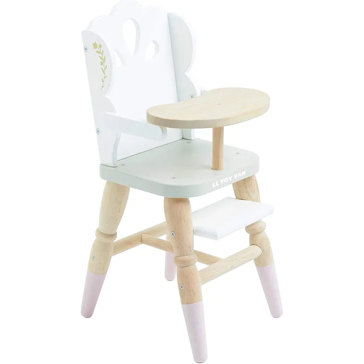 Le Toy Van TV601 Holzhochstuhl für Baby-Puppe und Plüschtiere, Puppenhochstuhl