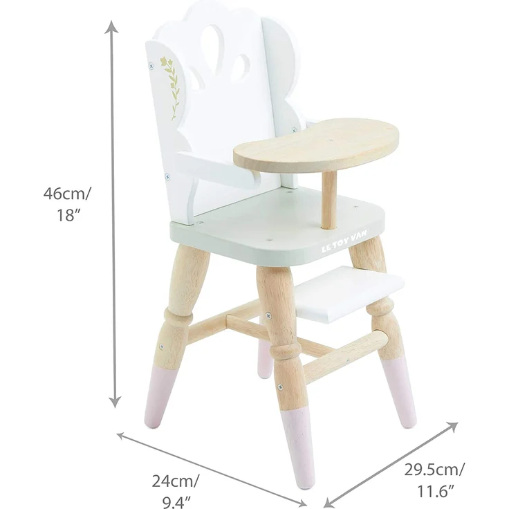 Le Toy Van TV601 Holzhochstuhl für Baby-Puppe und Plüschtiere, Puppenhochstuhl – Bild 6