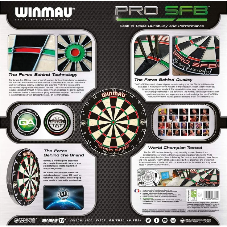 WINMAU Pro SFB Dartscheibe – Bild 5