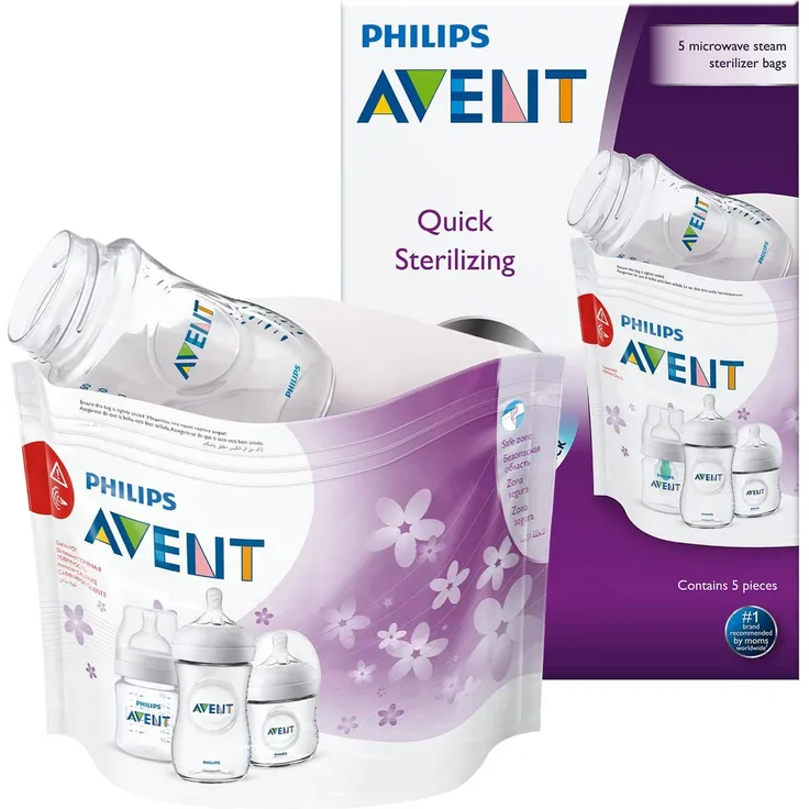 Philips Avent SCF297/05 Mikrowellen-Sterilisationsbeutel, mehrfarbig