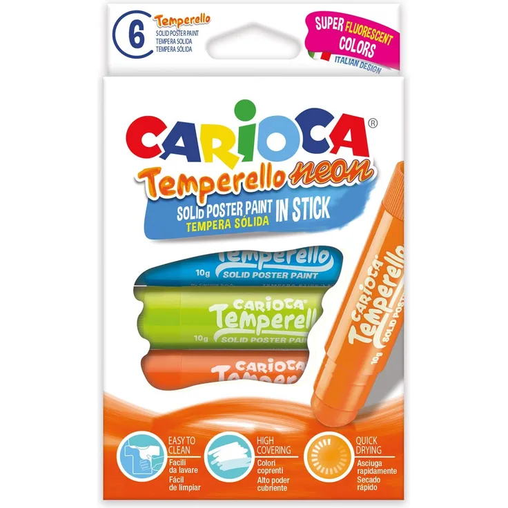 CARIOCA TEMPERELLO NEON | 42675 – Solide Temperaturleiste in 6 Farben, Farbe/Modell sortiert