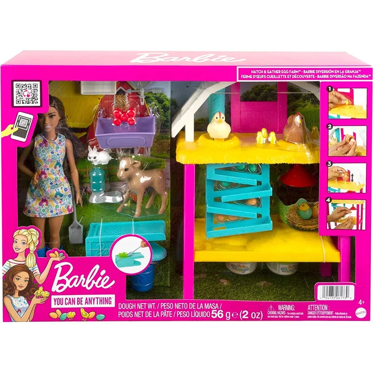 Mattel - Barbie Hühnerhof Spielset mit Tieren & Puppe – Bild 6