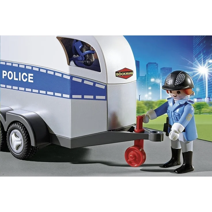 PLAYMOBIL City Action 6922 'Polizeipferd mit Anhänger', ab 4 Jahren – Bild 4