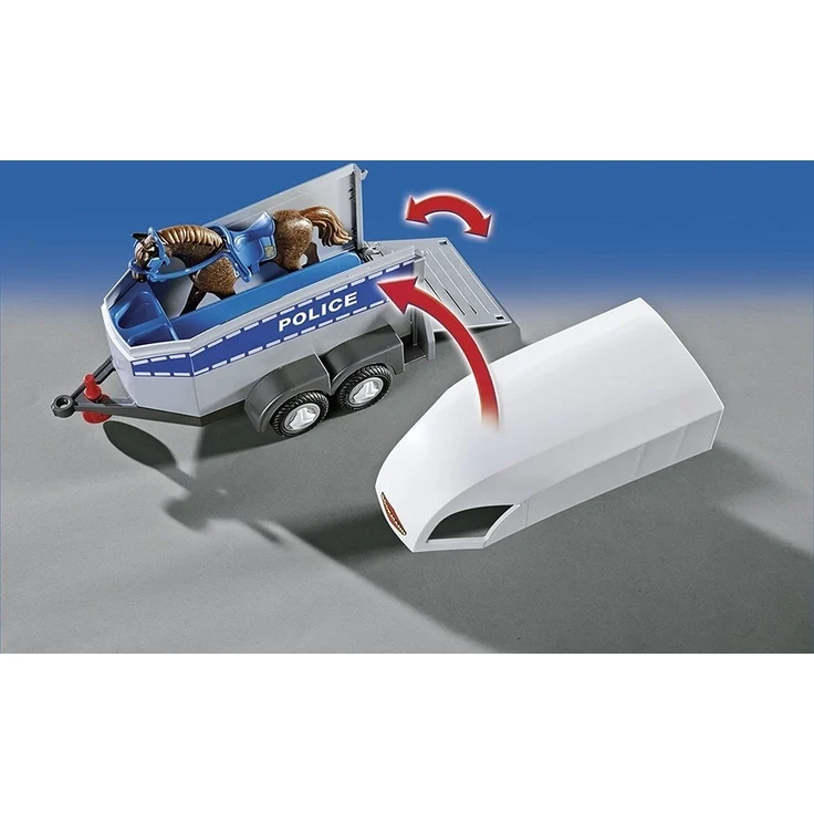 PLAYMOBIL City Action 6922 'Polizeipferd mit Anhänger', ab 4 Jahren – Bild 5
