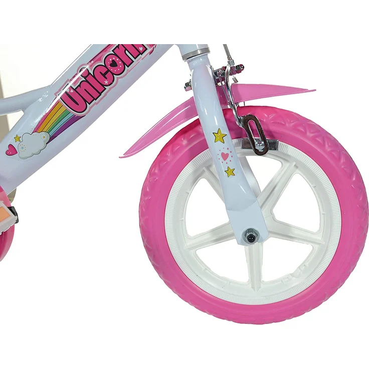 Dino Bikes Unicorn Einhorn-Fahrrad, 124RL-UN, Weiß / Rosa - Preisvergleich – Bild 8