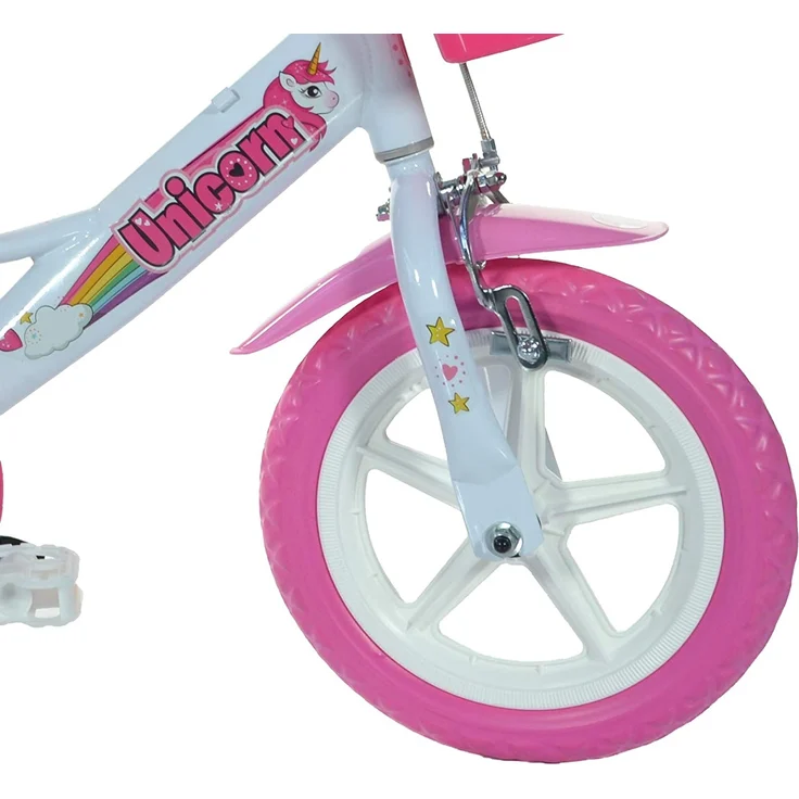 Dino Bikes Unicorn Einhorn-Fahrrad, 124RL-UN, Weiß / Rosa - Preisvergleich – Bild 6