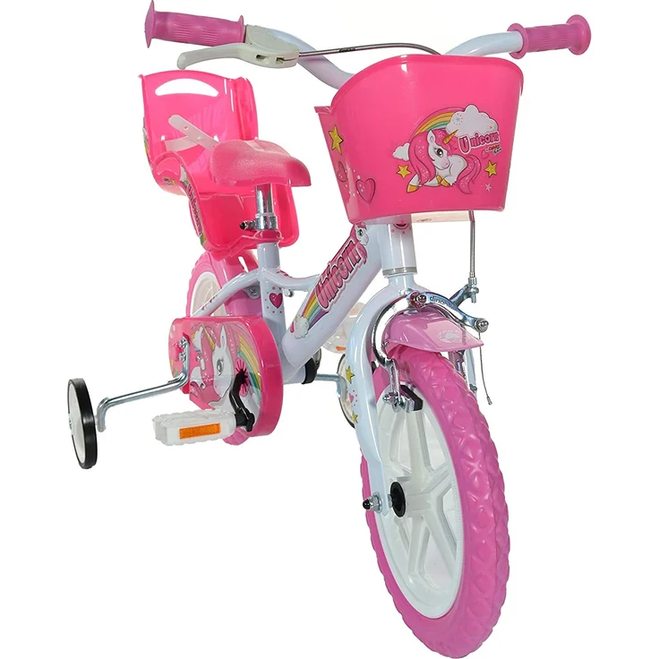 Dino Bikes Unicorn Einhorn-Fahrrad, 124RL-UN, Weiß / Rosa - Preisvergleich – Bild 2
